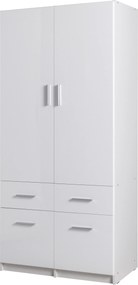 Szafa LUGERN - Biały / 4 szuflady / 91,2 cm