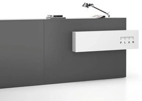 Półka do biurka SEGMENT, 1300 x 150 x 350 mm, biała
