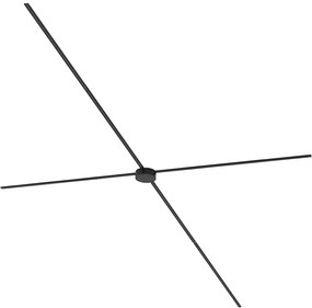 Nowoczesny system oświetlenia szynowego, czarny, jednofazowy, 600 cm, z okrągłym zasilaczem - Magnetic Nowoczesny Oswietlenie wewnetrzne