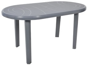 Stół ogrodowy plastikowy Jantar szary 135 x 80 cm OŁER