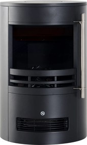 Elektryczny Kominek HOMCOM z Efektem Płomienia LED 900/2000W, Czarny