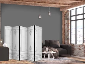 Parawan jednostronny Tła i desenie 225x172 cm 5-częściowy czarny ARTGEIST B