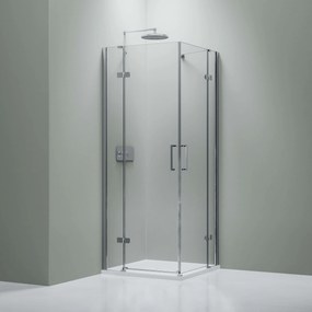 Kabina prysznicowa narożna NT407 drzwi podwójne uchylne