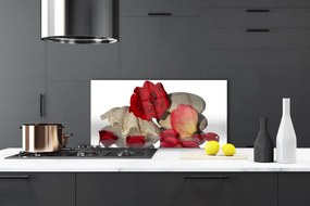 Panel Szklany Aksamitne Płatki Róż