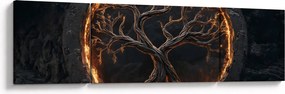 Obraz – Drzewo życia w lawie I. (170x50 cm)