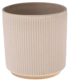 Osłonka ceramiczna z bambusową podstawką, 12 x 12 x 13 cm