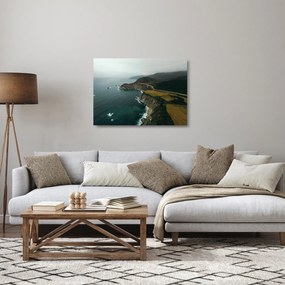 Obraz na szkle - Klif w oceanie (70x50 cm)