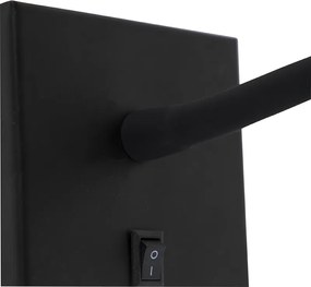 Nowoczesna elastyczna lampa ścienna czarna LED - Flex