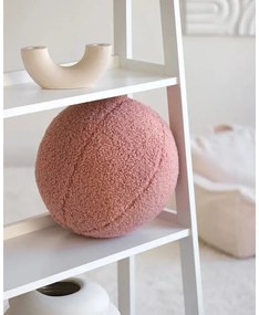 Różowa poduszka na sofę dziecięcą z materiału bouclé Ball – Wigiwama