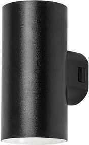 Rabalux 77155 zewnętrzna lampa ścienna LED Urfa, 18 W, IP65, czarny, 16 cm
