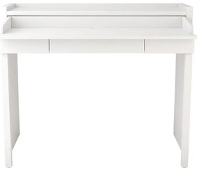 Biurko z białym blatem 36x110 cm Mel – Woodman