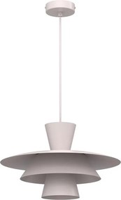 Lampa wisząca na linkach PLATO 1xE27/15W/230V kremowa