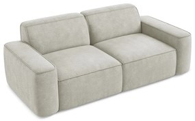 Kremowa sofa z tkaniny szenilowej 204 cm Omao – Makamii