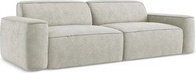 4-osobowa kanapa modułowa - z tkaniny szenilowej - perłowy - OMAO
