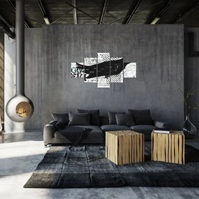 Obraz - Street art - ptak (125x70 cm)