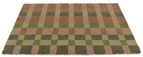 Wycieraczka z włókna kokosowego 40x60 cm Pink and Blue Check – Artsy Doormats