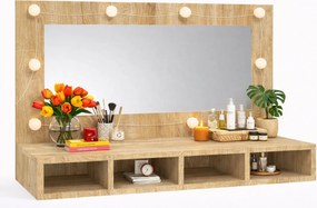 Toaletka na biurko z półkami dąb sonoma K0-Z71