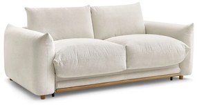 Kremowa rozkładana sofa 214 cm Ernest – Bobochic Paris