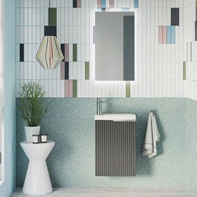 Gäste-WC Badmöbel Set TIM 40 cm mit Waschbecken