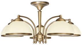 Złoty żyrandol z kloszami z ramką YR-S5KE