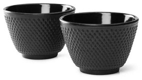 Zestaw 2 czarnych czarek żeliwnych Bredemeijer Jang, ⌀ 7,8 cm