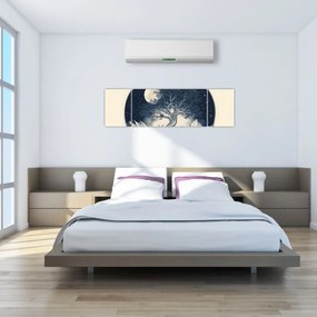 Obraz – Magiczne drzewo z jeleniem I. (170x50 cm)