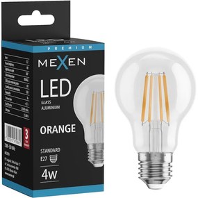 Mexen Vintis żarówka filament LED E27, A60, 4W, 55 lm, orange - L150-E27-04XX-48
