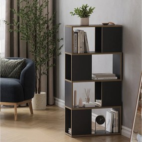 Rozdzielacz pokoju antracyt/dąb 60x24x124.5 eneos