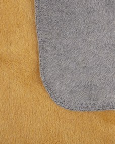 Koc Cosy Home 150x200cm  Mustard&amp;Grey
