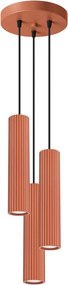 Loftowa wisząca lampa w kolorze ochra - 3X D299 M4-D30
