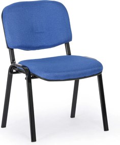 Krzesło konferencyjne VIVA PLUS - czarne nogi, niebieski
