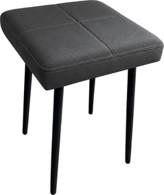 Taboret MAX podstawa czarna : Kolor Stelaża - Czarny , Kolor tkaniny - EKO-SKÓRA - 23D, Typ tkaniny - Eko-skóra