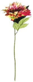 Sztuczny kwiat Dalia różowo-żółty, 68 cm