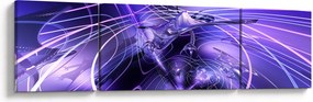 Obraz abstrakcji technicznej (170x50 cm)