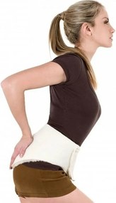 Elastyczny pas nerkowy wykonany z wełny owczej z zapięciem na rzep, L, 90 cm