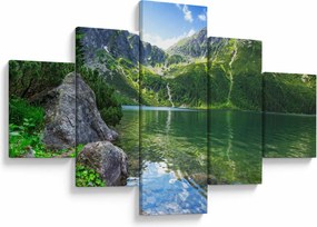 Obraz jeziora w Tatrach (125x70 cm)