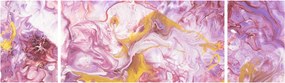 Obraz - Różwa abstrakcja (170x50 cm)