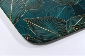 Dywanik łazienkowy Dywanik łazienkowy liście rośliny
