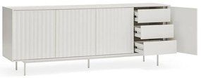Biała niska komoda 211x80 cm Sierra – Teulat