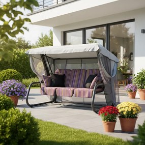 Huśtawka ogrodowa z moskitierą Venezia C013-04BB PATIO