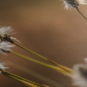 Obraz - Trawa (z zegarem) (90x30 cm)