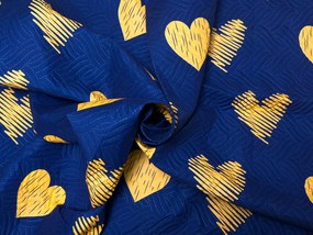 Narzuta na łóżko GOLBINO, ciemnoniebieska Rozmiar: 170 x 210 cm