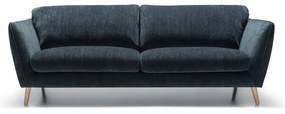 Niebieska aksamitna sofa 227 cm Stella – Sits
