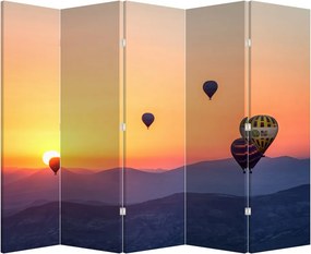 Parawan- Balony na ogrzane powietrze (210x170 cm)