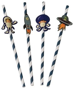 Zestaw 4 słomek Rex London Space Adventures