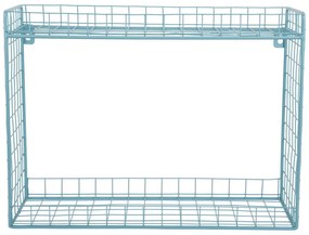 Turkusowa wielopoziomowa stalowa półka 40 cm Reja – PT LIVING