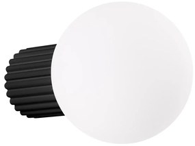 Kinkiet HALO czarny IP44 ryflowany SOLLUX  LIGHTING