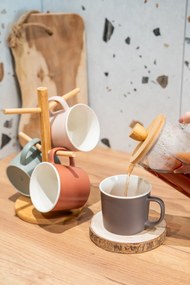 Drewniane podkładki pod talerze NATURAL, zestaw 4 sztuk