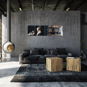 Obraz - W bibliotece (170x50 cm)