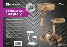 Flamingo Drapak dla kotów BETULA 2, brązowy, 86 cm